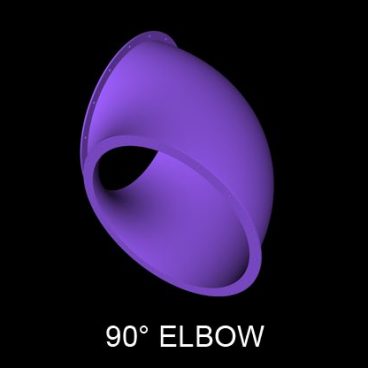 Curved 90 Elbow