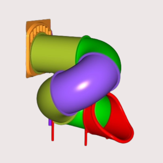 QPlay 1200 Spiral Tube Slide