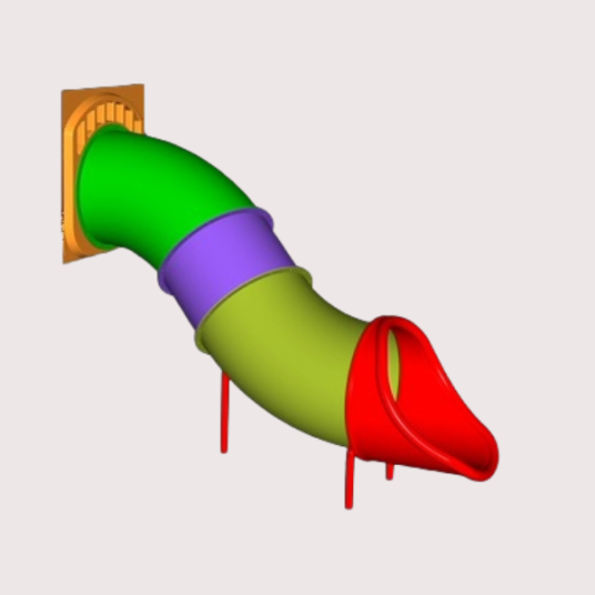 QPlay 1200 Straight Tube Slide
