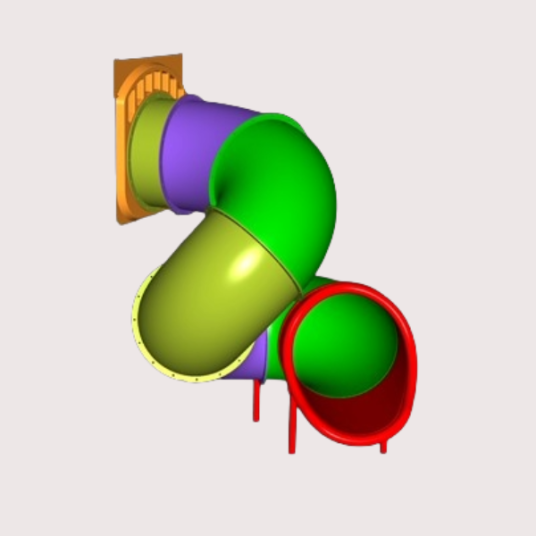 QPlay 1500 Spiral Tube Slide