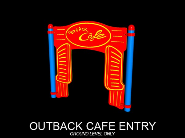 Outback Cafe Entry Panel
