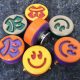 Novelty Face Slide Buttons