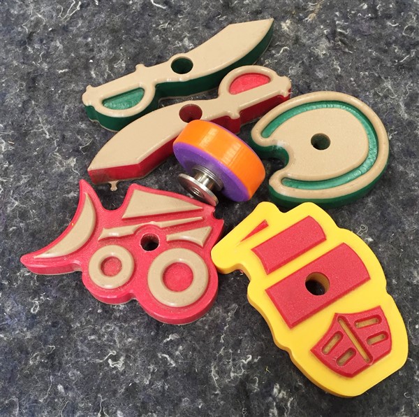 Novelty Slide Buttons