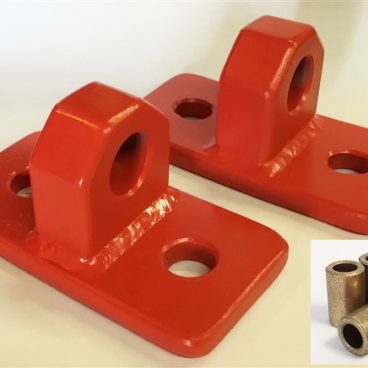 swing bracket with bush